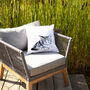 Inky Kitten Outdoor Cushion For Garden Furniture, thumbnail 7 of 8