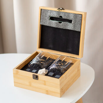 Personalised Birthday Age Name Whisky Glass Set, 3 of 5