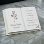 Personalised Rose Memorial Book, thumbnail 2 of 4
