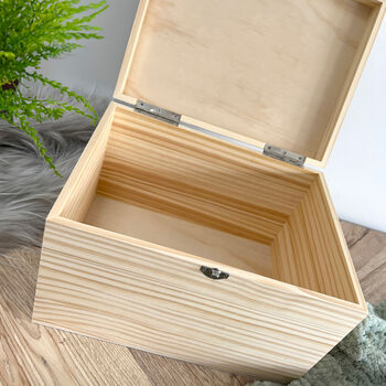 Personalised Modern Any Occasion Square Photo Memory Box Five Sizes 16cm | 20cm | 26cm | 30cm | 36cm, 6 of 8