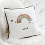 Rainbow Love Cushion In Colour, thumbnail 1 of 3