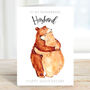 'Bear Hug Anniversary' Card For Your Wonderful Husband, thumbnail 1 of 3