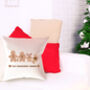 Personalised Christmas Gingerbread Family Cushion Cover, thumbnail 3 of 3
