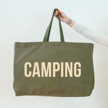 Really Big Camping Bag. Oversized Tote, 6 of 8