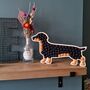 Sausage Dog Plywood And Wool Decoration, thumbnail 1 of 3