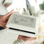 Personalised Botanical Butterfly Wooden Jewellery Box, thumbnail 3 of 8