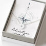 Find Your Way Compass Keepsake Necklace, thumbnail 1 of 9