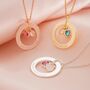 Eternal Ring And Heart Birthstone Necklace Photo Set, thumbnail 3 of 9