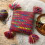 Ellie Rainbow Cushion Easy Crochet Kit, thumbnail 1 of 5