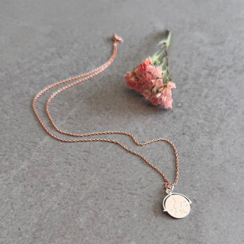 I Love You Sterling Silver Spinner Necklace, 3 of 11