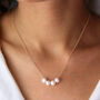 Floating Pearls Special Milestone Birthday Necklace, thumbnail 2 of 8
