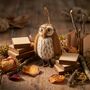 Handmade Felt Wilson The Wise Owl Decoration, thumbnail 1 of 4