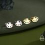 Paint Palette Stud Earrings In Sterling Silver, thumbnail 6 of 12
