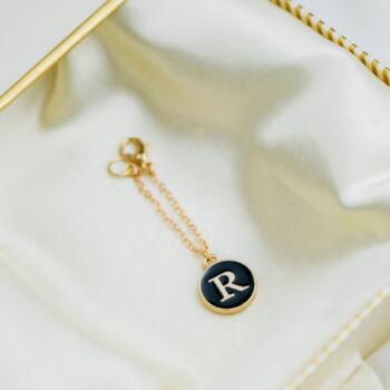 Dainty Personalised Initial Watch Strap Jewellery Charm, 2 of 2