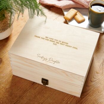 Personalised Adventure Father's Day Gift Keepsake Box, 2 of 5
