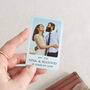 Personalised Photo And Message Tin Anniversary Wallet Card, thumbnail 1 of 2
