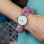 Handmade Pink Changeable Elastic Women Wristwatch, thumbnail 2 of 6