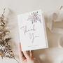 Wedding Thank You Cards Pink Lilac Florals, thumbnail 2 of 6