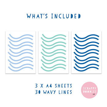 Sea Wave Wall Decals, 2 of 2