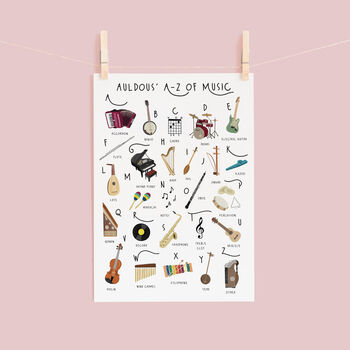 The A To Z Of Music Print, 3 of 6