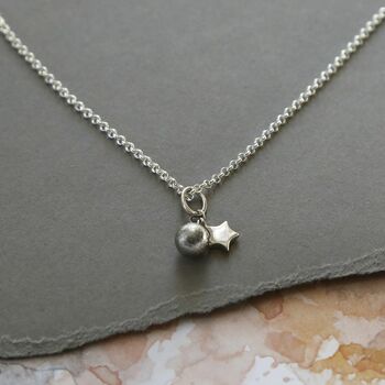 Meteorite Star And Sphere Necklace, 3 of 7