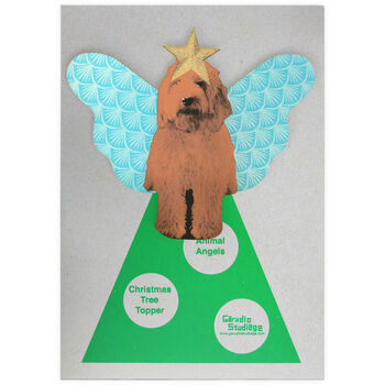 Brown Cockapoo Tree Topper, 2 of 4