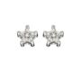 9ct White Gold And Diamond Star Stud Earrings*, thumbnail 2 of 3