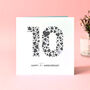 Love Hearts Tin 10th Anniversary Card, thumbnail 1 of 2