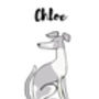 Whippet Personalised Dog Name And Personality Print, thumbnail 4 of 6