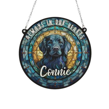 Flat Coated Retriever Memorial Suncatcher, 2 of 6