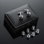 Six Silver Dress Shirt Tuxedo Studs And Cufflink Set, thumbnail 3 of 7