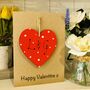 Personalised Valentines Card And Heart Red Keepsake, thumbnail 2 of 5