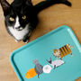 Cat Characters Large Wooden Tray, thumbnail 1 of 8