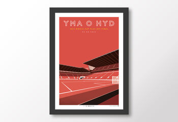 Wales Football Yma O Hyd Cardiff 2022 Poster, 8 of 8