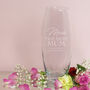 Personalised The Best Mum Mothers Day Glass Bullet Vase, thumbnail 4 of 6