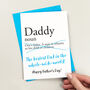 Father's Day Dictionary Card Personalised, thumbnail 1 of 2