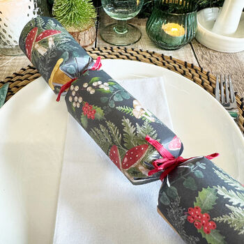 Midnight Forest Festive Christmas Crackers Set Of Six, 3 of 6