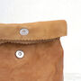 Leather Paper Bag Magnetic Closure, thumbnail 5 of 10