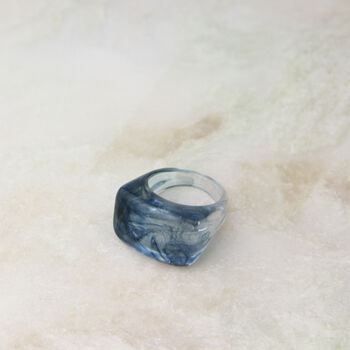 Transparent Chunky Resin Ring, 4 of 12
