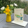 Contemporary Egg And Fingers Birthday Card, thumbnail 1 of 2