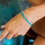 Turquoise Howlite And Sterling Silver Necklace Or Bracelet, thumbnail 4 of 11