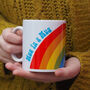 Hug In A Rainbow Mug With Hot Choc And Mallows, thumbnail 1 of 2