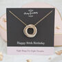 80th Birthday Mixed Metal Necklace, thumbnail 1 of 8