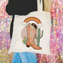 Cowgirl Boot Personalised Hen Party Bag, thumbnail 2 of 3