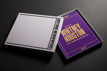Whitney Houston Personalised Gift Music Legend Deluxe Book, 3 of 11