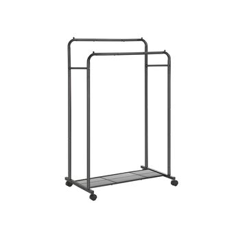 Two Clothes Rail Garment Rack On Wheels, 4 of 7