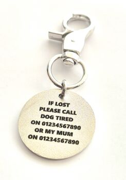 25mm I'm Chipped And Loved Pet ID Tag, 4 of 4