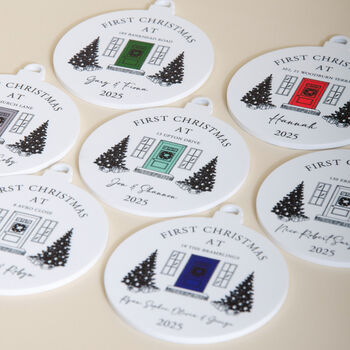Personalised First Christmas Home Bauble Decoration, 10 of 11