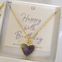 60th Birthday Gift For Her Amethyst Crystal Pendant, thumbnail 2 of 8