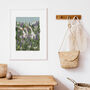 Orchard Ducks Art Print A3 Cottage / Countryside Art, thumbnail 4 of 5